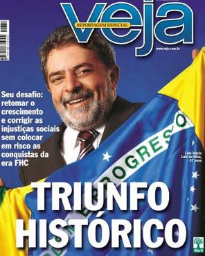 Lula da Silva, presidente de Brasil, VEJA, octubre de 2002.